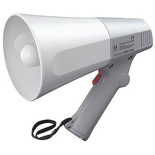 TOA ER-3215 Hand Grip Type Megaphone with Removable Microphone, 15W Output, Gray Image of 65-ER520