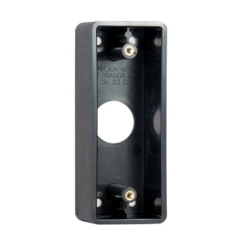 Camden CM-23D Surface Box, Extra Deep for Wireless, Flame and Impact Resistant Black Polymer (ABS)