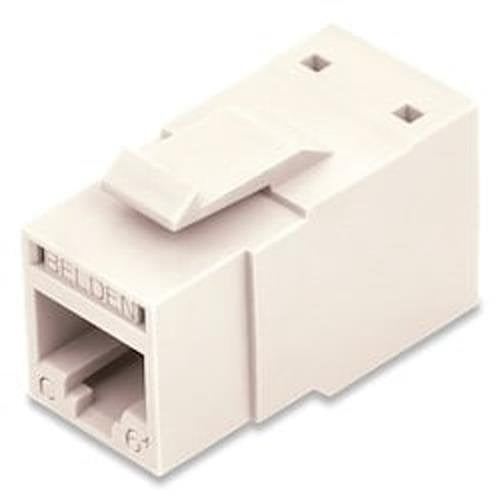 Belden RV6MJKUEW-S1 REVConnect CAT6+ Modular Jack, T568 A/B, Single Pack, White Image of 7B-RV6MJKUE0