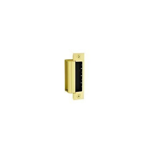 HES 1600-CLB-605-DLMS 1600 Series Complete Electric Strike for Latchbolt Locks with 1LB Faceplate Kit, Dual Lock Monitors and Strike Monitor, Bright Brass