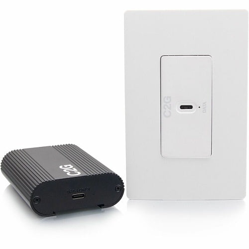 C2G C2G54276 Superbooster USB Camera Extender Over CAT Single Gang Wall Plate to Box Kit