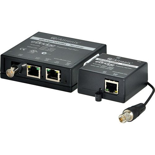 Altronix eBridge100STR EoC Single-Port Adapter Kit, 100Mbps, Passes PoE/PoE+ Image of AX-EBR100STR