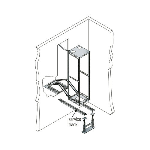 Middle Atlantic TRACKL AXS Service Stand, 2-3\\" High