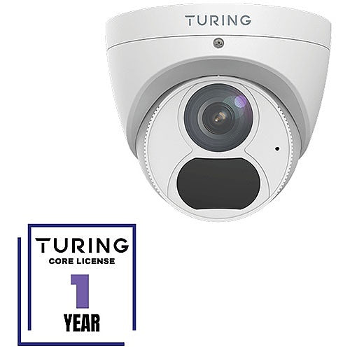 Turing TP-MED8M28-1Y CORE AI VSaaS License-Enabled 8MP Turret IP Camera, 2.8mm Fixed Lens Image of TE-MED81Y
