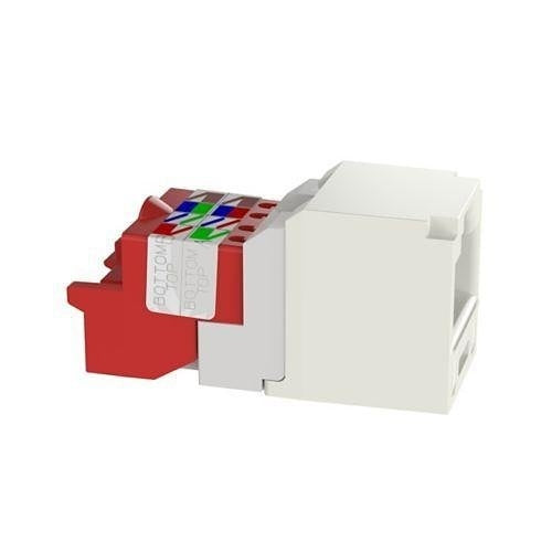 Panduit CJ5E88TIW Mini-Com Module Cat 5E UTP Keystone Jack, 8 Pos 8 Wire