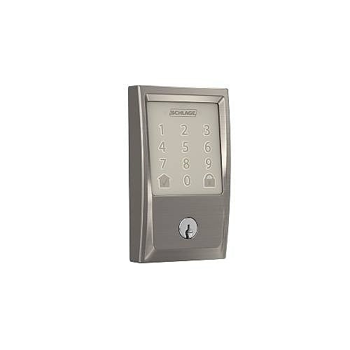 Schlage BE489WB CEN 619 Encode Smart Wi-Fi Deadbolt with Century Trim, Satin Nickel