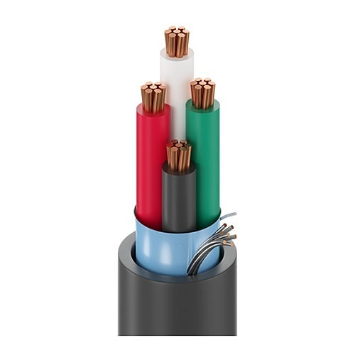 Belden 6302FE 877Z1000 18/4 Security and Commercial Audio Cable, CMP, BC, Flamarrest, 1000\' (304.8m) UnReel, Natural