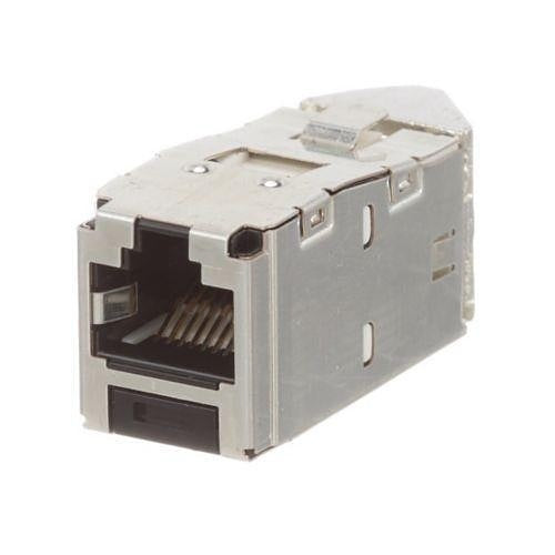 Panduit CJSLR688TGY Mini-Com Jack Module, CAT6, Shielded, Left/Right