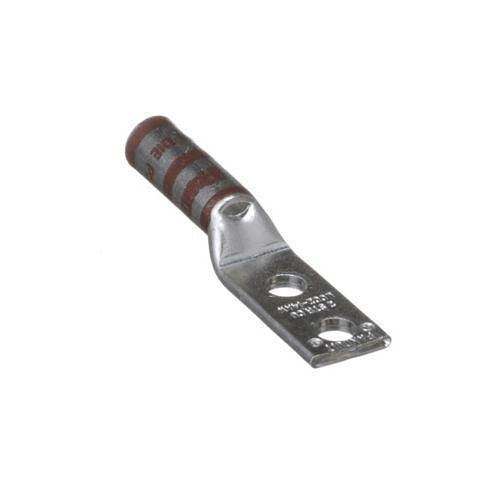 Panduit LCC2-14AW-Q Compression Connector Lug, 2-Hole, #2AWG, Copper