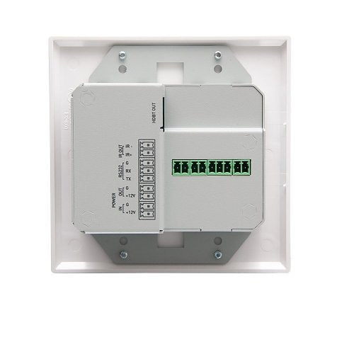 C2G C2G30017 HDMI HDBaseT VGA, 3.5mm, RS232 and IR over Cat Extender Dual Gang Wall Plate Transmitter, 4K 60Hz, White