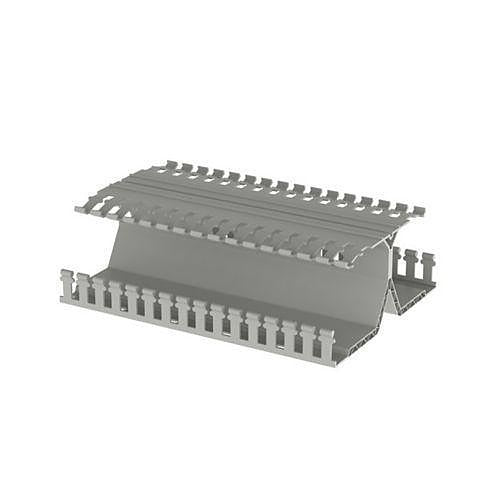 Panduit DRD22LG6 PanelMax DIN Wiring Duct with Base, Covers and DIN Rail Fasteners, 2-Height