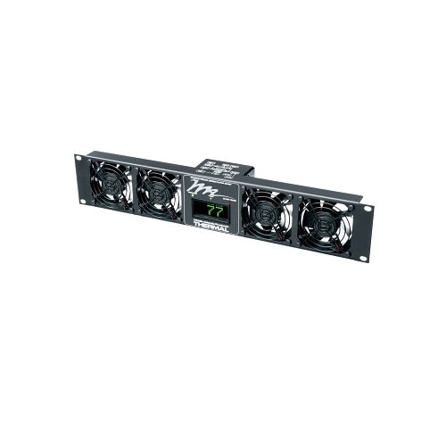 Middle Atlantic UQFP-4D UQFP Series Ultra Quiet Fan Panel, 100 CFM Fan Panel with Display