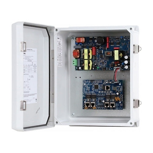Altronix NETWAY5BTWP 5-Port Hardened 802.3bt 4PPoE Switch with Power Supply / Charger, NEMA4/4X, IP66 Rated Outdoor Enclosure