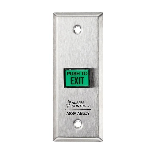 Alarm Controls TS-5 Request Exit, 1/2\\"  Illuminated Push Button, Red, Blue