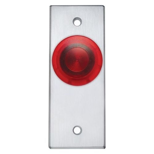 Camden CM-3100R Narrow Illuminated Mushroom Pushbutton, Spring Return Button, N/O, Momentary, Red