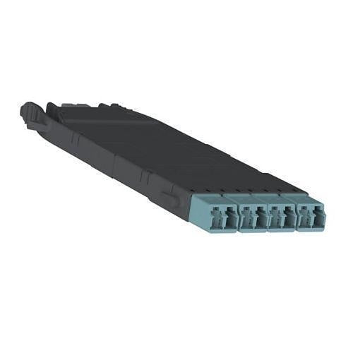 Panduit FHC3ZO-08H-10B OM4 HD Flex Cassette, 4-Port, 4-To-1 Connector