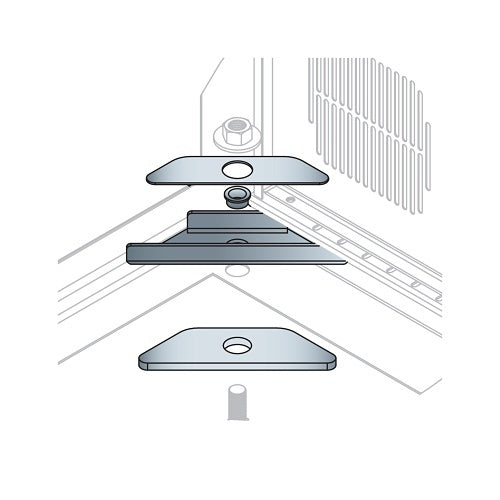 Middle Atlantic BGR-ISO-Z4 Seismic Brackets for ISO BGR Racks