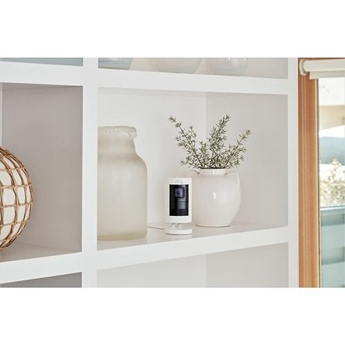 Ring 1080HD Stick up Plug-In Camera with Way Talk, Indoor / Outdoor, White (B07RM61WQ7)