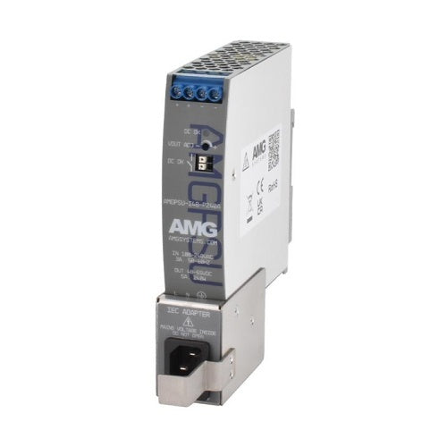 AMG Systems AMGPSU-I48-P240A-IEC Industrial Power Supply with DIN-Rail Mounting, 52VDC, 240W, Fault Relay Output
