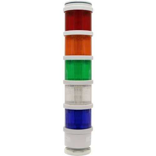 Edwards Signaling 200 Class 70mm Stacklight, SMD Steady or Flashing LED Module and Light Source Green with Gray, 24V AC/DC