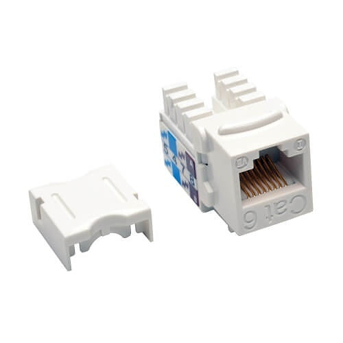 Tripp Lite N238-025-WH CAT6/CAT5e 110 Style Punch Down Keystone Jack, 25-Pack, White