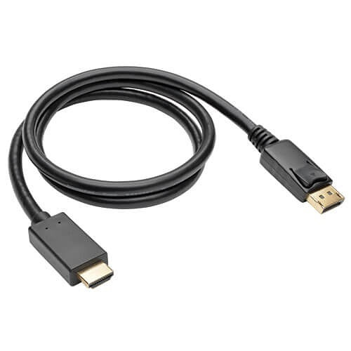 Tripp Lite P582-003-V2-ACT DisplayPort 1.2 to HDMI Active Adapter Cable, DP with Latches to HDMI M/M, 4K, 3\' (0.9m)
