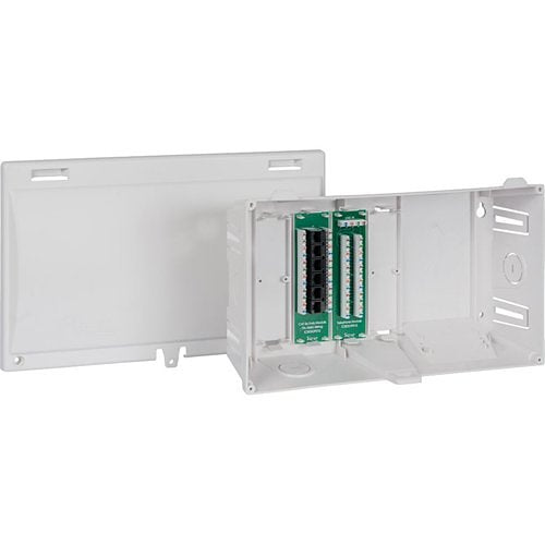 ICC ICRDSMMBW8 8\\" Plastic Net Media Center, Voice / Data 8\\" x 14.25\\" x 3.68\\" D, 6-Pack