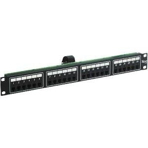 ICC ICMPP024T2 24-Port 6P2C Telco Patch Panel, RMS, Black