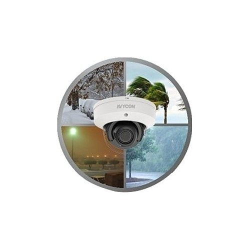 AVYCON AVC-NPV51F28 5MP IR Vandal Dome IP Camera, 2.8mm Fixed Lens, White