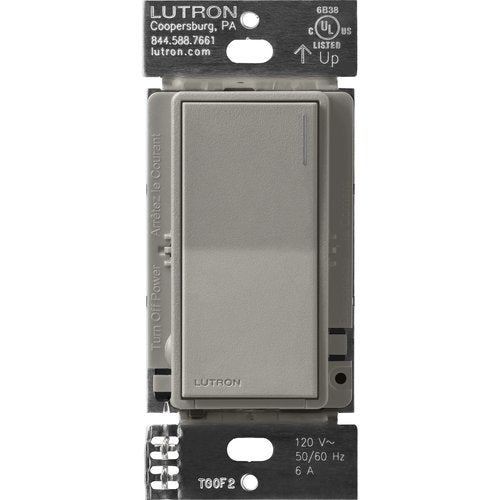 Lutron ST-6ANS-CS Sunnata On / Off Switch, 6A Lighting or 3A 1 / 10HP Motor, Single Pole / Multi-Location, Cobblestone