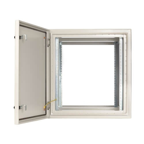 Tripp Lite SRN4G12UHD SmartRack Industrial Enclosure with Locks, Wall Mount, 32.5\\" Depth, 12U, NEMA 4, Heavy-Duty Metal Construction, Gray