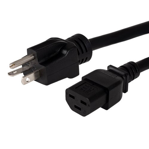 WattBox WB-PWR-20A-C21-10FT 20A Heavy Duty Male Power Cord with 3-Prong IEC C21 Socket, Straight, 10\'