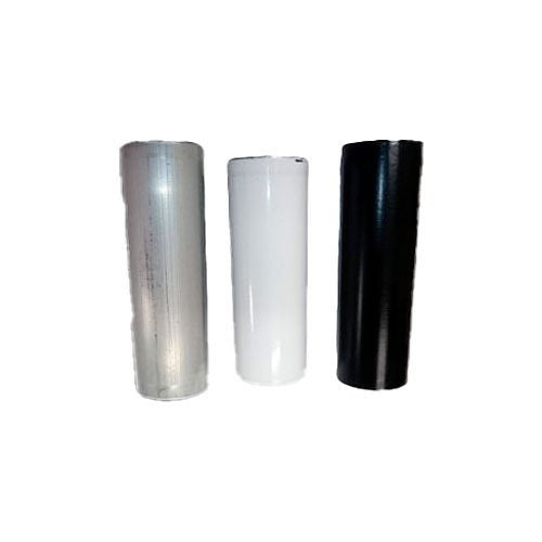 NOVATTACH EMT-W-10 Aluminum Mounting Pipe, 10' L, 1.5" OD, Powder Coated, White