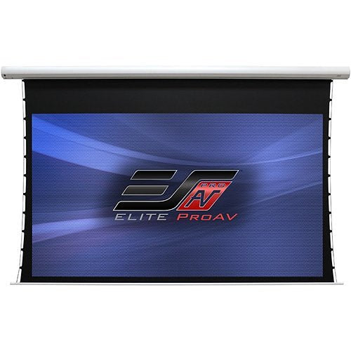 Elite Screens Saker Tab-Tension CLR-S CineGrey 5D 100\\" 16:9 4K/8K Ultra HD 12\\" Drop Motorized Projector Screen