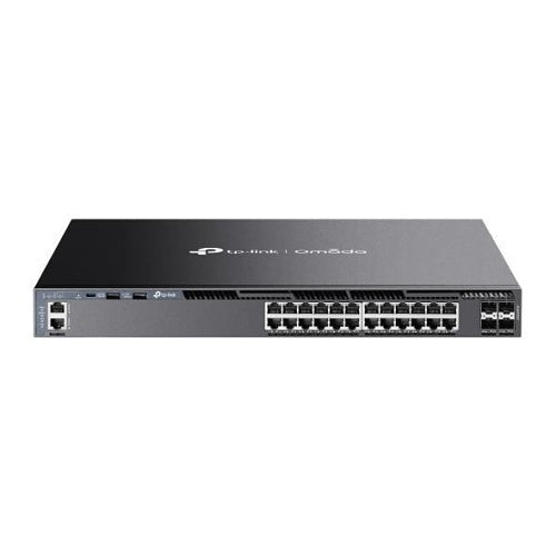 TP-Link SG6428X Omada Campus 24-Port Gigabit Stackable L3 Managed Switch with (4) 10G Slots