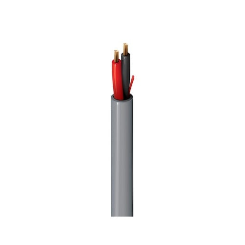 Belden 5300UE 0081000 Security & Sound Cable, 2-Conductor 18 AWG, Unshielded, Riser CMR Rated, PVC Jacket, Gray