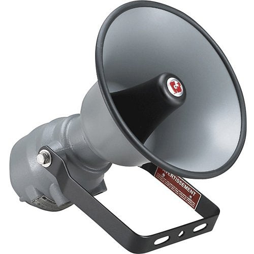 Federal Signal 300X-024 300X Series SelecTone Indoor / Outdoor Speaker, 24V AC/DC, Gain Control, Gray