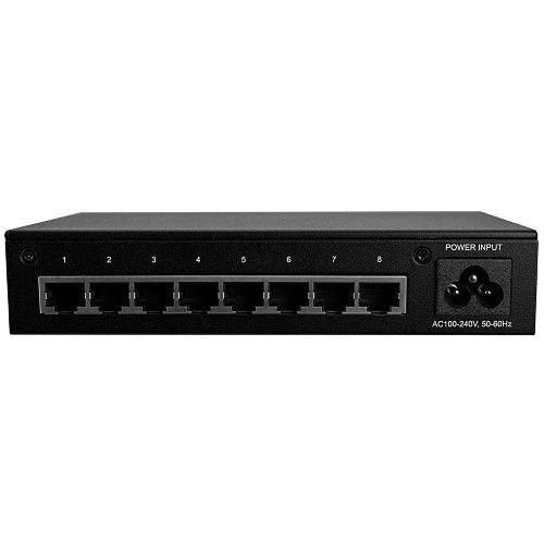 Lantronix S8TB-NA Network Switch, Unmanaged Switch, 8-Port Gigabit Ethernet