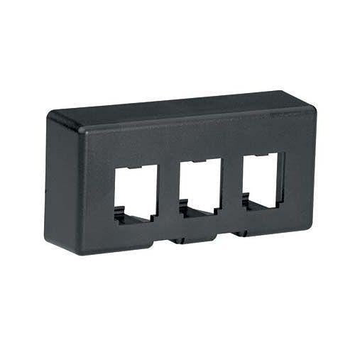 Panduit CFFPE3BL Furniture Faceplate, 3 Port, Knoll Morris, Black