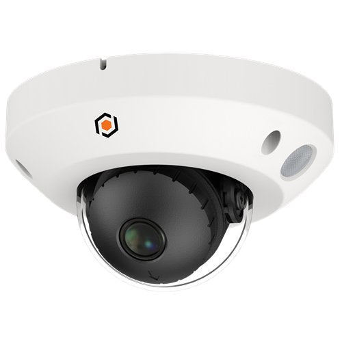 G.S.D FLF28D5MP-AI-NM 5MP IP Flat Dome Speciality Camera, 2.8mm Lens, IR Up to 20M, Built-in Mic, AI, IP66, Weatherproof, White