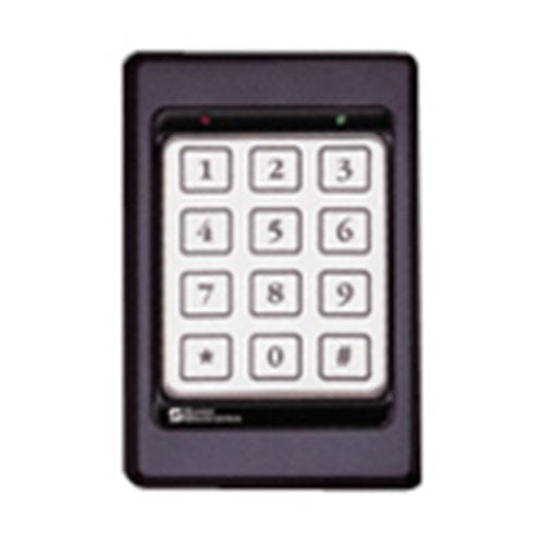 Essex KTP-103-KN KTP Series Single Gang 26-Bit Wiegand 12-Pad 3x4 Keypad Reader, Black Bezel