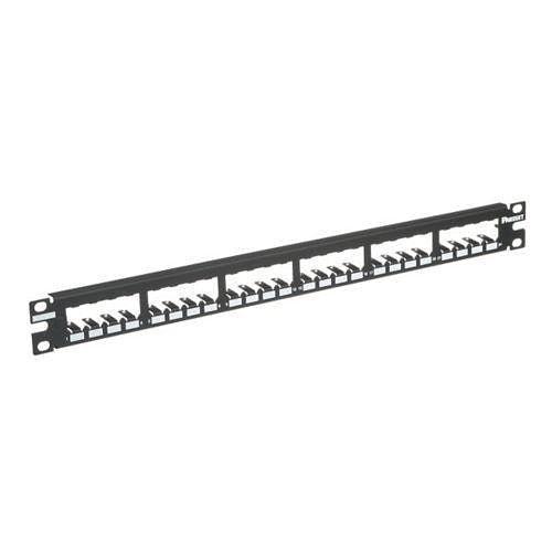 Panduit CP24BLY 24-Port All Metal Patch Panel, Black