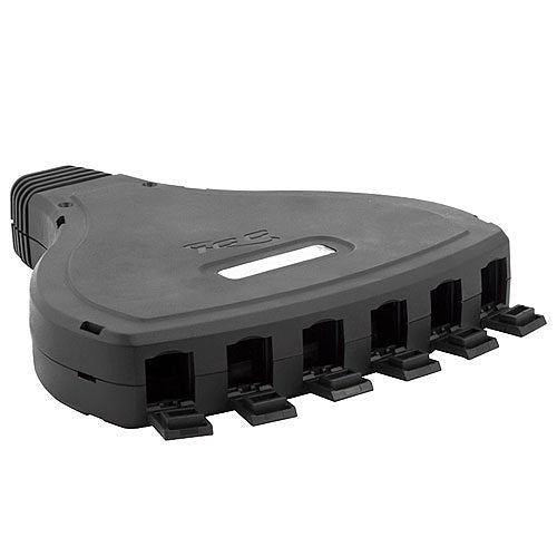 ICC Configurable Mobile Patch Box with 6 Ports in Black for EZ/HD Style Image of H2-107MB6BK