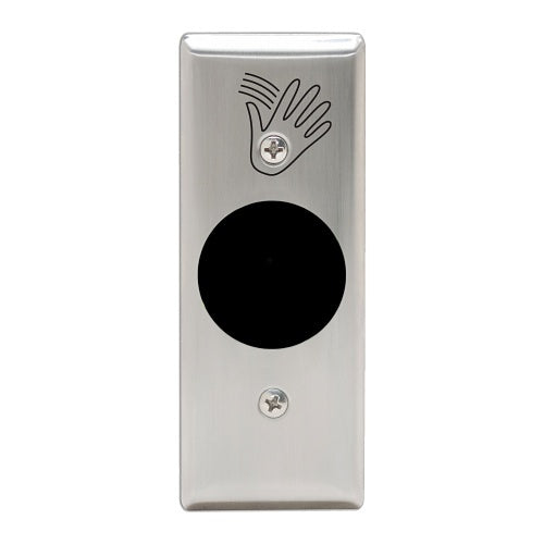 Camden CM-331/40SN CM-331 Series 1-Relay SureWave Touchless Switch, 1-28\\" Range, Narrow Stainless Steel Hand Icon Faceplate, Stainless Steel Finish