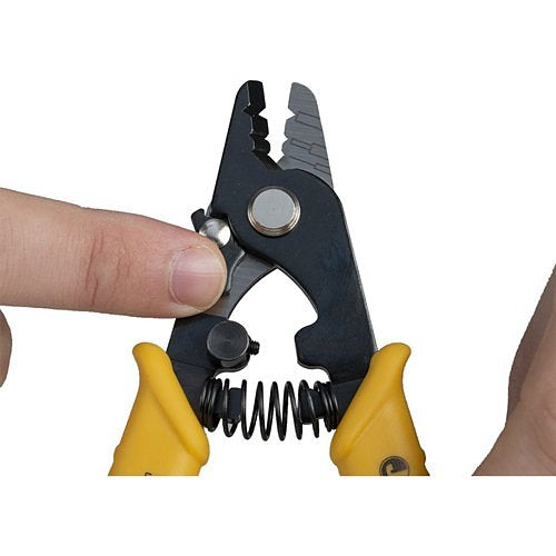 Jonard Tools JIC-375 Fiber Optic Stripper, Hole (250 Micron, 600-900 Micron, 1.6mm-3.0 mm), Yellow