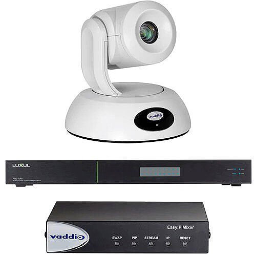 Vaddio 999-30231-000W EasyIP 20 Mixer Base Kit, White Image of MV-99930231W