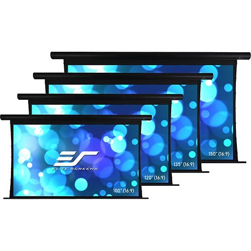 Elite Screens OMS100HT-ELECTRODUAL Yard Master Electric Tension Series 100\\" Electric Motorized Outdoor Front/Rear Projection Screen, 16:9