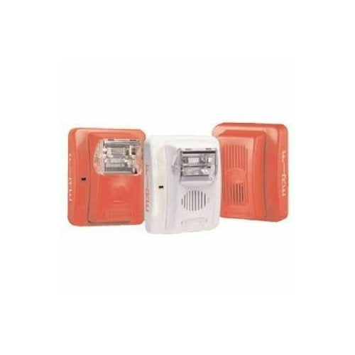 Gentex GEC24-177WW GEC Low Profile Evacuation Horn/Strobe, 177CD, Wall Mount, White Faceplate