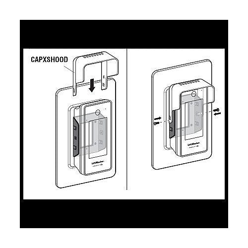 LiftMaster CAPXSHOOD Sun Hood for CAPXS Smart Video Intercom S, Black