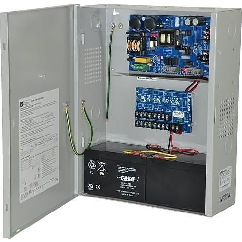 Altronix EFLOW6NX8DV Power Supply Charger, 8 PTC Class 2 Outputs, 12/24VDC at 6A, Aux Output, FAI, LinQ2 Ready, 220VAC, BC400 Enclosure